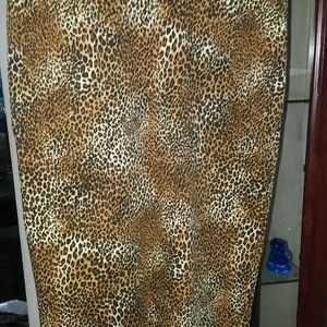 Leopard print pencil skirt size S